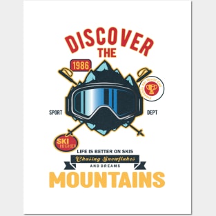 Discover the mountains Posters and Art
